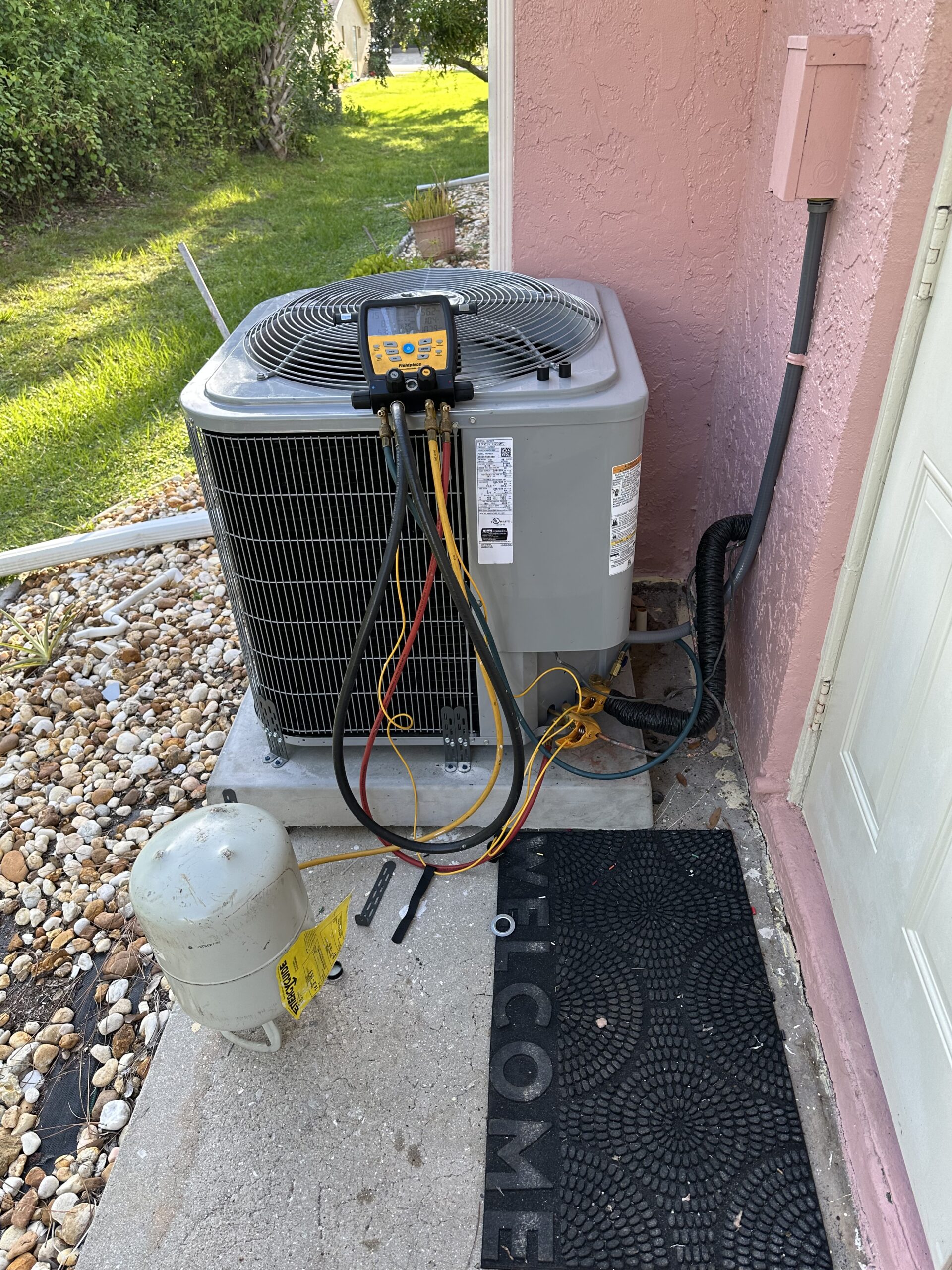 Mechanical room rough-in with HVAC and water heater connections - Element Air Services