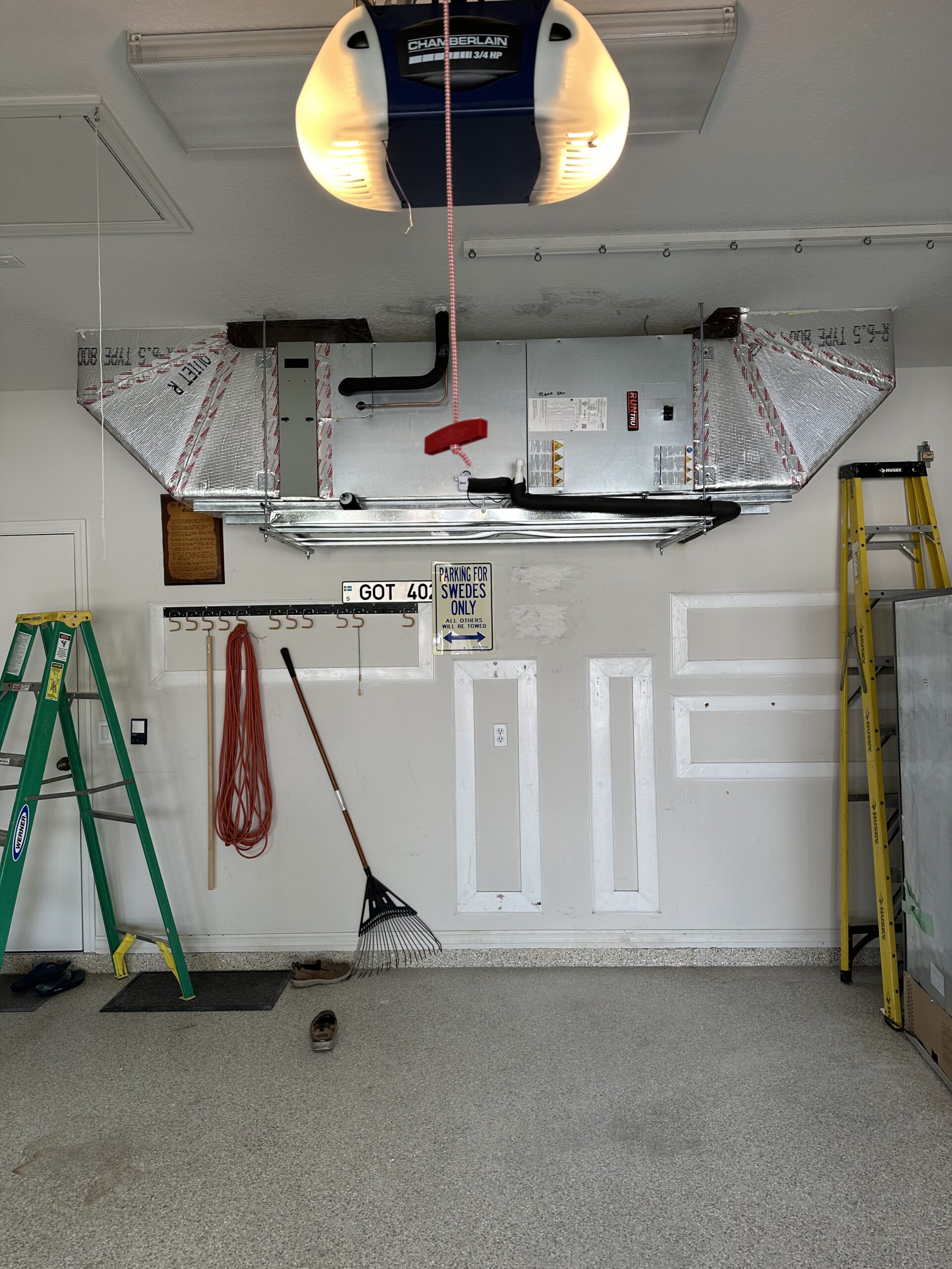 Long duct run supported and aligned for clean routing - Element Air Services